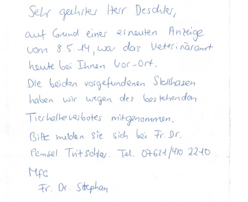Diebische Elster-Nachricht vom Landratsamt Lörrach Frau Dr. Sarah Stephan